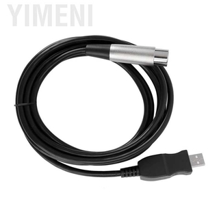 Yimeni อะแดปเตอร์สายเคเบิ้ลเชื่อมต่อไมโครโฟน Usb To Xlr Cord 3 เมตร