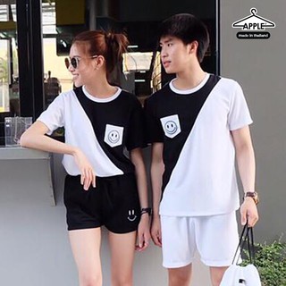 เสื้อคู่รัก เฉียงกระเป๋ายิ้ม