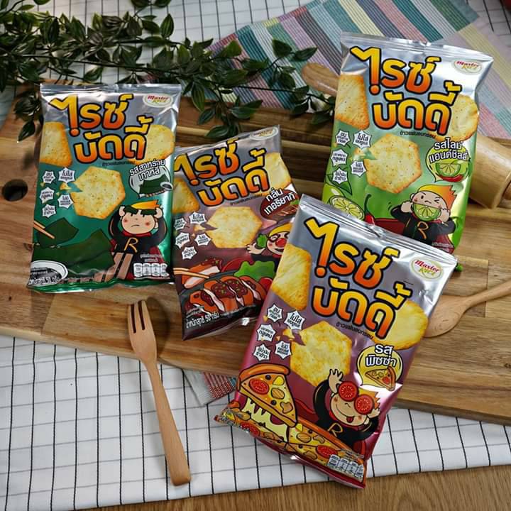 ⚡ Rise Buddy ข้าวหนมอบกรอบ 4 รสชาติ ⚡บ