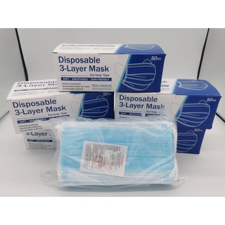 หน้ากากอนามัย Disposable Mask 1 กล่อง บรรจุ 50 ชิ้น พร้อมส่ง