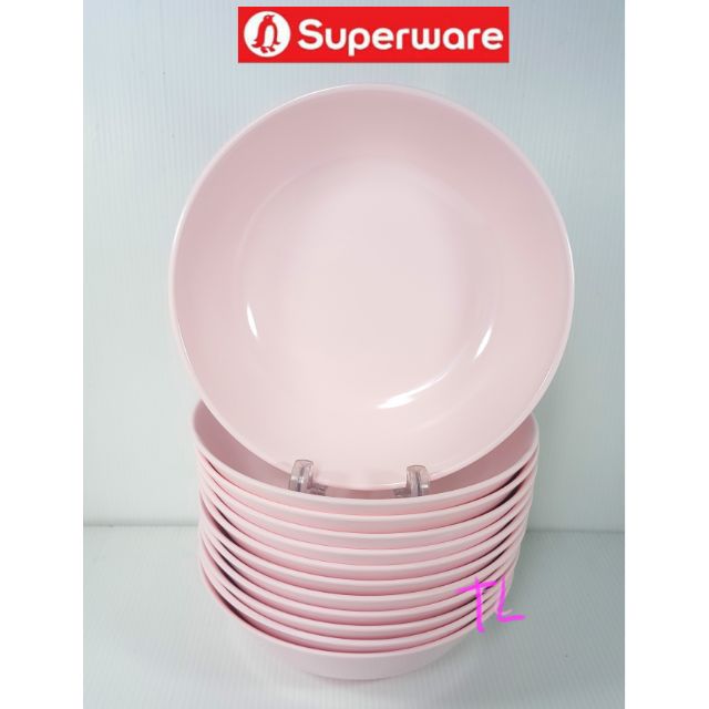 ซุปเปอร์แวร์ชาม7.5นิ้ว 12ชิ้น สีโอลด์โรสกลม ซุปเปอร์แวร์เกรดA
