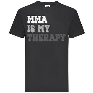 เสื้อยืด พิมพ์ลาย Mma Is My Therapy คุณภาพสูง สําหรับผู้ชาย