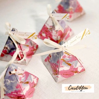 [Card4You]🎀กล่องของชำร่วย Thank You พร้อมโบว์