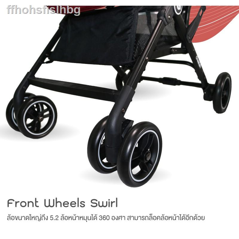 ใหม☈▪✓Glowy รถเข็นเด็ก รุ่น Cheetah Stroller ระบบล็อกล้อเวลาจอดป้องกันรถเข็นไหลเพียงแตะครั้งเดียวล็อ