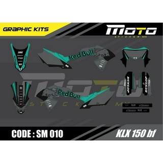 สติ๊กเกอร์วิบาก KAWASAKI KLX150 bf ทั้งคัน Graphic kit สติ๊กเกอร์เคลือบเงา สุดคุ้ม