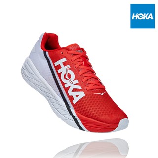 HOKA-ROCKET X UNISEX - FIESTA/BLACK  รองเท้าวิ่ง