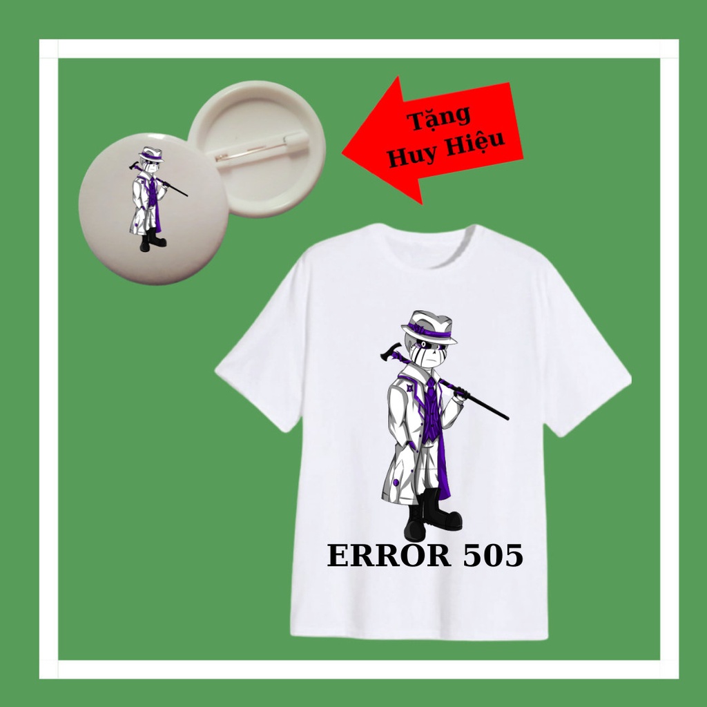 เสื้อยืด Error 505 sans สําหรับเด็กชายและเด็กหญิง ทุกขนาด ตั้งแต่ 10kg ถึง 90kg มาพร้อมตรา Error 505