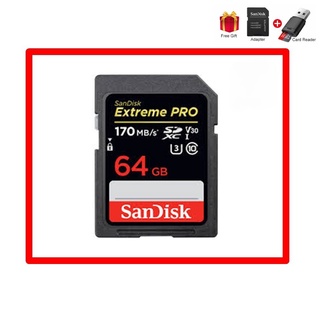 64GB Extreme PRO V30 SD Card (SDXC) UHS-I U3 - 170MB/s (LIFETIME WARRANTY)