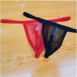 กางเกงในชายsexy G-string jiajiang สไตล์ญี่ปุ่น ผ้าตาข่ายเอวตำ่เซ็กซี่มากๆ