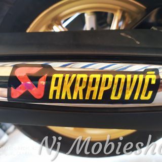 สติ๊กเกอร์ติดท่อ Akrapovic / Monster ครอบท่อ (งานฟรอย ปั้มนูน)