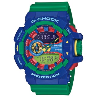 นาฬิกาขอมือผู้ชาย CASIO G-SHOCK รุ่นGA-400-2Aสีเขียวน้ำเงิน