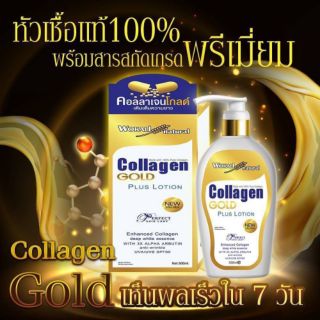 โลชั่น คอลลาเจน โกลด์ Net500ML. Collagen Gold โลชั่นคอลลาเจนทองคำ