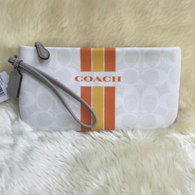 COACH กระเป๋าคล้องมือไซส์L ของแท้ (สินค้าหมด)