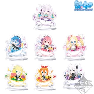 สแตนดี้อะคริลิค งานจับฉลาก Ichiban Kuji Re:Zero Slumber Tea Party Prize F