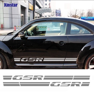 《พร้อมส่ง》สติกเกอร์ตกแต่งตัวถังรถยนต์ Gsr สําหรับ Volkswagen Beetle 2 ชิ้น