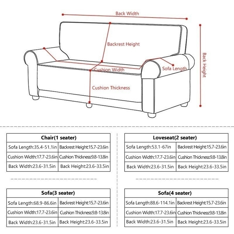 2 Seater Sofa Length | Baci Living Room