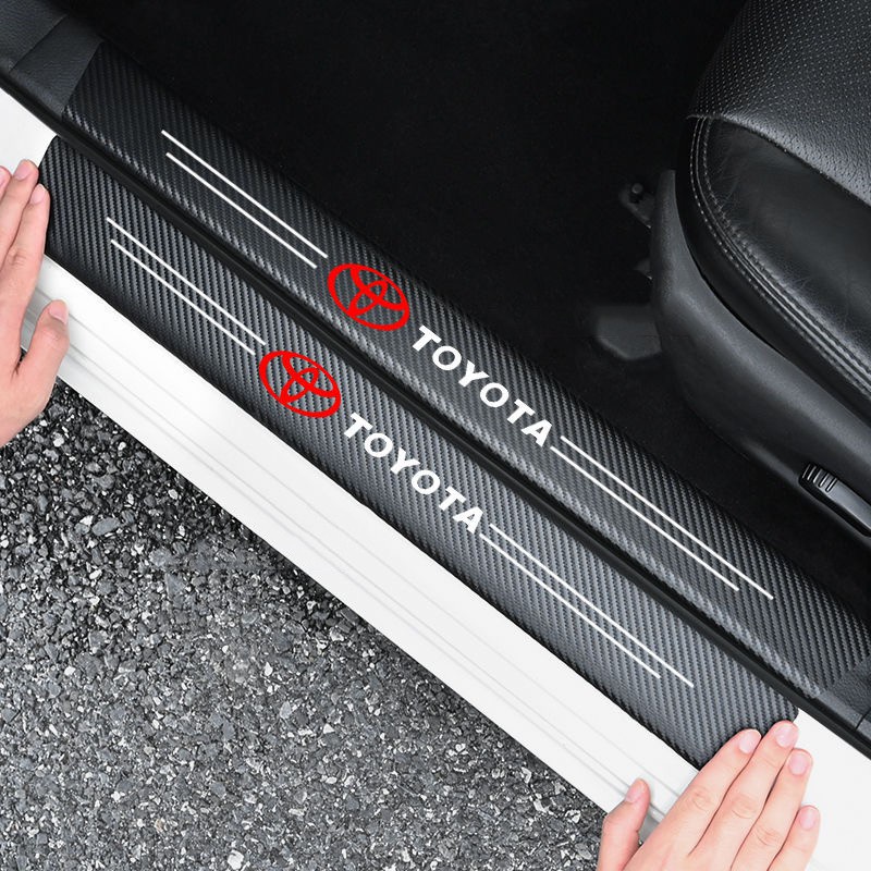 [ TOYOTA / โตโยต้า ] ชายบันได สติกเกอร์​ กันรอยชายบันได​ ชายบันไดรถยนต์ กันน้ำ คุณภาพสูง กันรอยขีดข่วน ติดบัน ติดบันไดรถยนต์