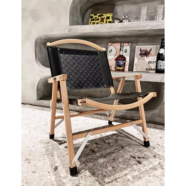 เก้าอี้หนังแท้ เก้าอี้Louisvuitton พับได้(Shipping 1-2 weeks)