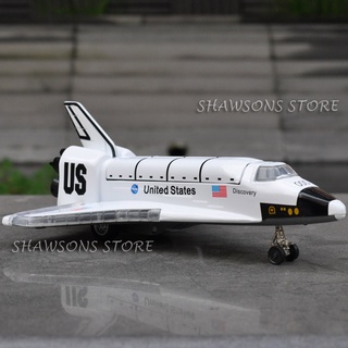 โมเดลรถรับส่งอวกาศ 1:200 Scale USA NASA Space Shuttle Discovery Columbia Diecast Model Pull Back Toy With Sound &amp; Light