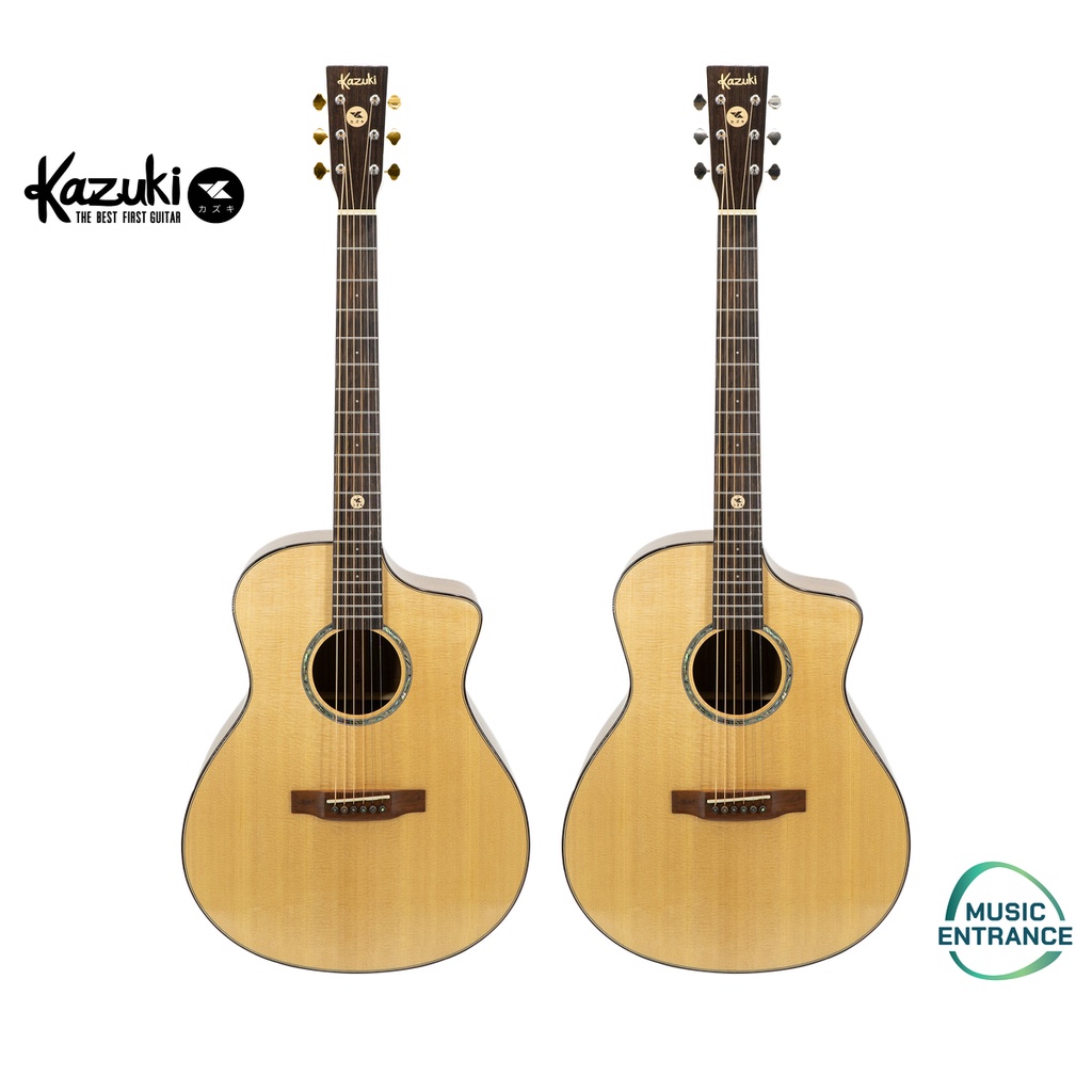 Kazuki All Soul Series 3 All Solid Koa Acoustic Guitar กีต้าร์โปร่ง ไม้แท้ ทั้งตัว แถมฟรี กระเป๋าบุฟองน้ำอย่างดี
