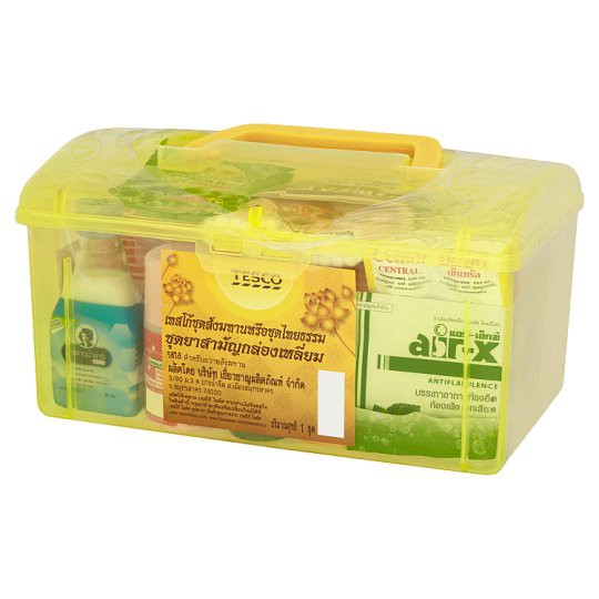 เทสโก้ สังฆทานชุดยาสามัญกล่องเหลี่ยม 1 ชุด ถังสังฆทาน Tesco First Aid