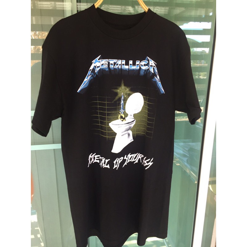 เสื้อวงMetallicaโถส้วมหลังเก้าอี้ไฟฟ้ามือ1ลิขสิทธิ์แท้100%