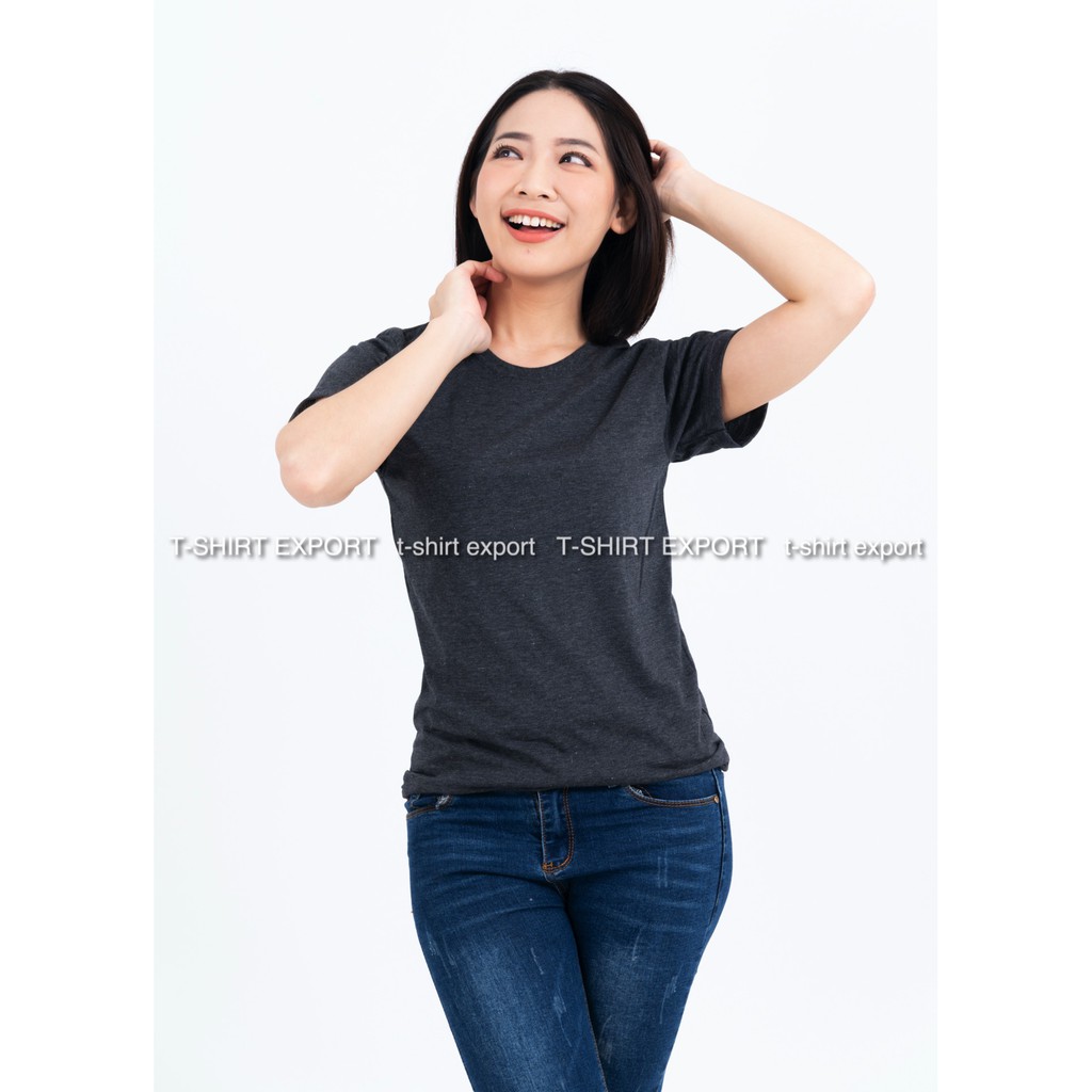 เสื้อยืด แฟชั่น ผู้หญิง ทรงตรง T-Shirt Cotton 100% คอกลม รูปที่ 3