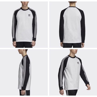 Adidas เสื้อยืด แขนยาว มี 2 สี - สีดํา สีขาว