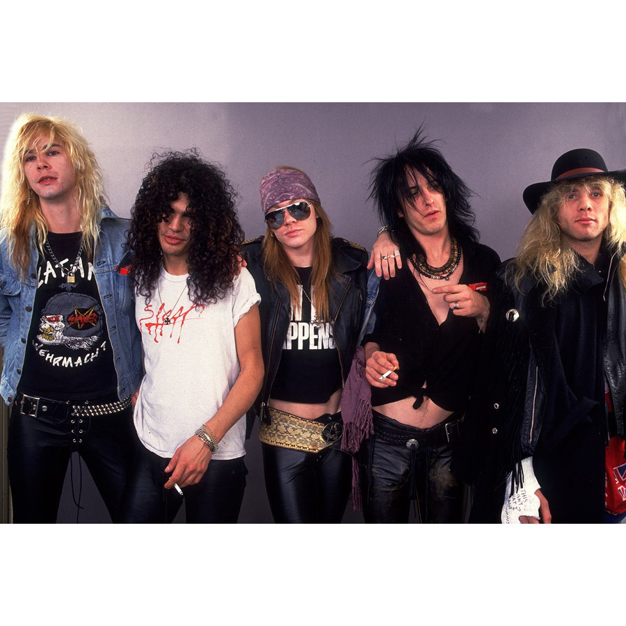โปสเตอร์Guns N'Roses  โปสเตอร์ วอลเปเปอร์ ตกแต่งผนัง Poster โปสเตอร์วินเทจ โปสเตอร์วงดนตรี