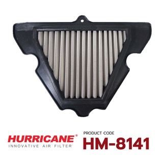 HURRICANE กรองอากาศสแตนเลส , ผ้าแดง Kawasaki ( Z1000 , Z1000 SX , VERSYS 1000 ) HM-8141