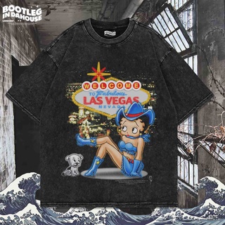 เสื้อยืด พิมพ์ลาย Betty BOOP OVERSIZE WASHING VINTAGE | เสื้อยืด โอเวอร์ไซส์ | เสื้อยืด ขนาดใหญ่ | เสื้อยืด ซักได้ | หิน