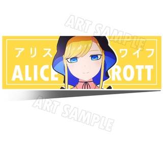 Alice Lendrott คุณชายวิปริตกับเมดสาวรอบจัด Anime Sticker Bumper Sticker 2 PCS,Shinigami Bocchan to Kuro Maid