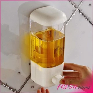 ที่กดสบู่เหลวติดกำแพง ติดตั้งง่าย อุปกรณ์ในห้องน้ำ soap dispenser