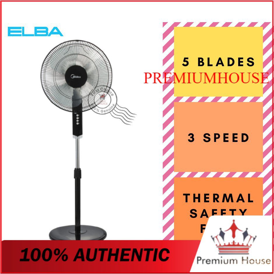 Toshiba 16 5 Blades Stand Fan F Lsa10 W My Elba Esf J1656 Bk 16 Inch 5 Blades Stand Fan Midea Mf 16fs18c Mf 16fs10 Shopee Thailand