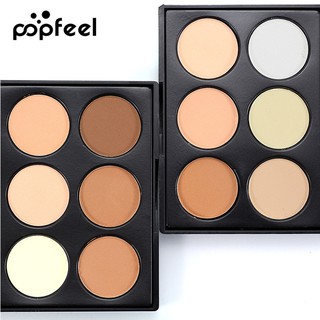 Popfeel พาเลตต์คอนซีลเลอร์ เนื้อฝุ่น พร้อมแปรง