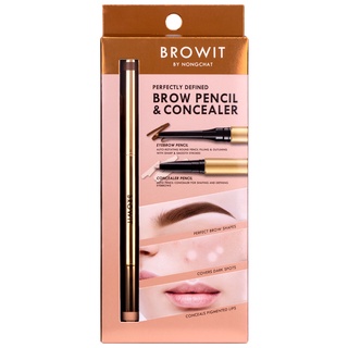 Browit  Brow Pencil And Concealer 0.08g+0.05g  บราวอิทบราวเพนซิลแอนด์คอนซีลเลอร์