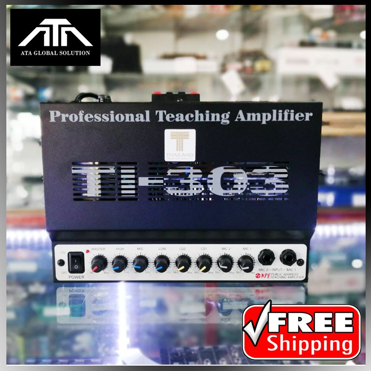 NPE TI-303 เครื่องขยายเสียงติดห้องเรียน กำลังขับ 30 วัตต์ 8 โอห์ม NPE TI303 TI 303 เครื่องเสียงห้องเ
