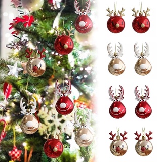 [Christmas Products] ลูกบอลสําหรับตกแต่งต้นคริสต์มาส 2 ชิ้น/ชุด