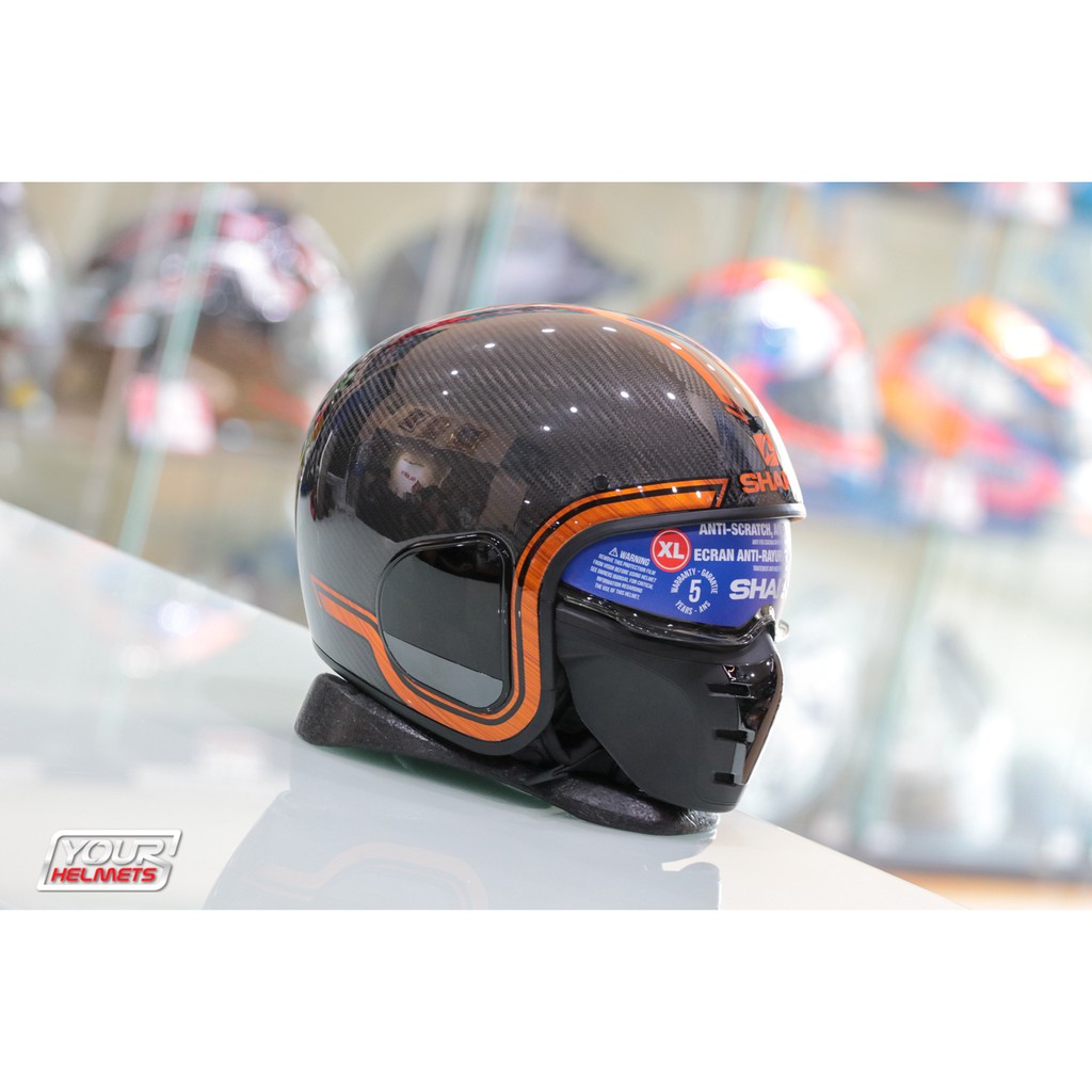 หมวกกันน็อค SHARK HELMETS S-DRAK CARBON VINTA DUO