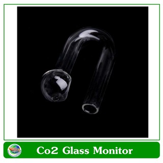 หลอดแก้ว วัดปริมาณคาร์บอน วัดค่า pH  ในตู้ไม้น้ำ Aquatic CO2 Glass Tube for Drop Checker pH Monitor