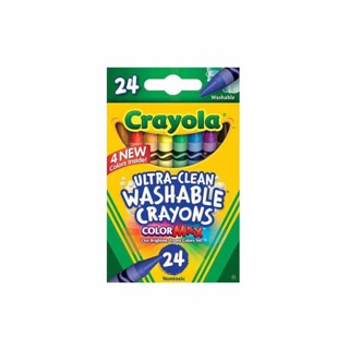 Crayola สีเทียนล้างออกได้ อัลตร้าคลีน 24แท่ง