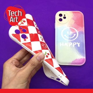 Vivo Y12 / Y15 / Y17 / Y20 / Y20s / Y12s เคสมือถือนิ่มผิวเงา พิมพ์ลายการ์ตูน กันกล้องทรงวงกลม ซิลิโคน TPU