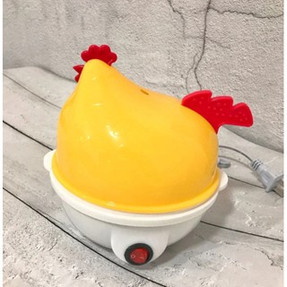 หม้อหุงไข่ไก่ หม้อต้มไข่ รูปม่ไก่สีเหลือง  หม้อนึ่งไฟฟ้า 7 ความจุหม้อหุงไข่ไฟฟ้าสำหรับต้มไข่มัลติฟังก์ชั่น ไก่ไข่