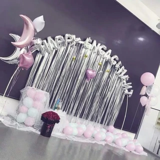 🔥พร้อมส่ง🔥 ม่านฟอยล์ ม่านฝน Birthday decoration Backdrop ตกแต่งงานปาร์ตี้ ขนาด 1x2 เมตร