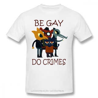 เสื้อยืดแขนสั้น ผ้าฝ้ายแท้ พิมพ์ลาย Do Crimes Night In The Woods Possum สีดํา แฟชั่นฤดูใบไม้ผลิS-5XL