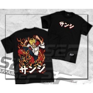 เสื้อยืดสําหรับผู้ชาย♛F.Anime ซีรีส์ ซันจิ ซันจิเอะ One Piece Unisex เสื้อยืด/ เสื้อผ้า/เสื้อยืด K=q