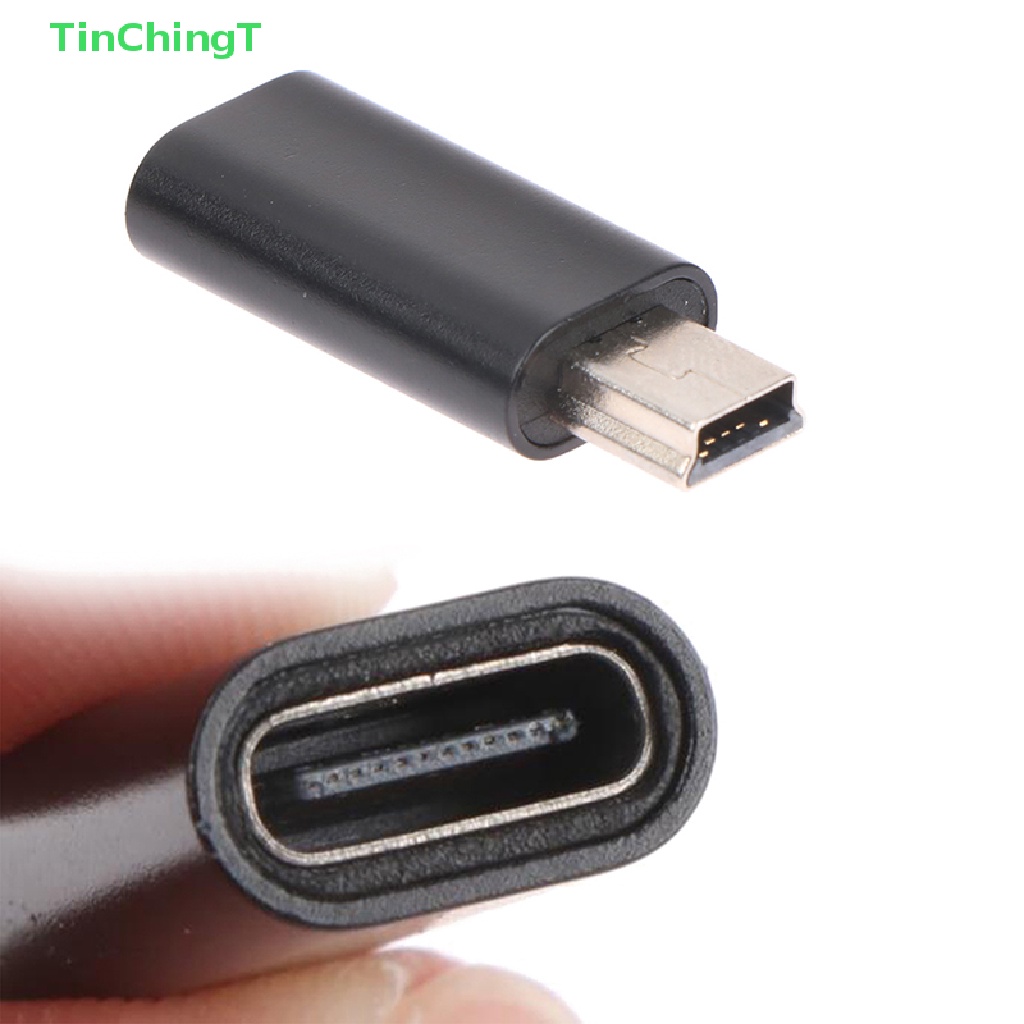 [TinChingT] Mini 5 Pin USB Adapter B Male to USB Type C Female Data