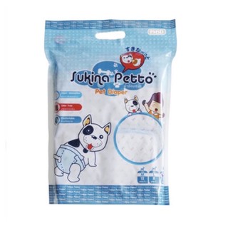 Sukina petto pet diaper ผ้าอ้อมสุนัข size ss 12ชิ้น/ห่อ