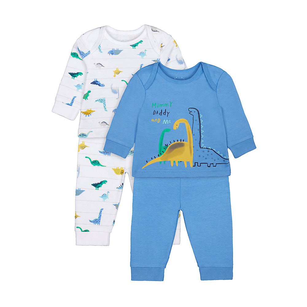 Mothercare 2 Pack Dinosaur Rompers