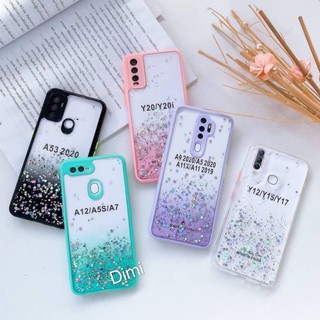 Supercase🧸เคสใส เคสใสไล่สี เคสกากเพชร  iphone12 iPhone12pro iphone12promax oppoa31 a11